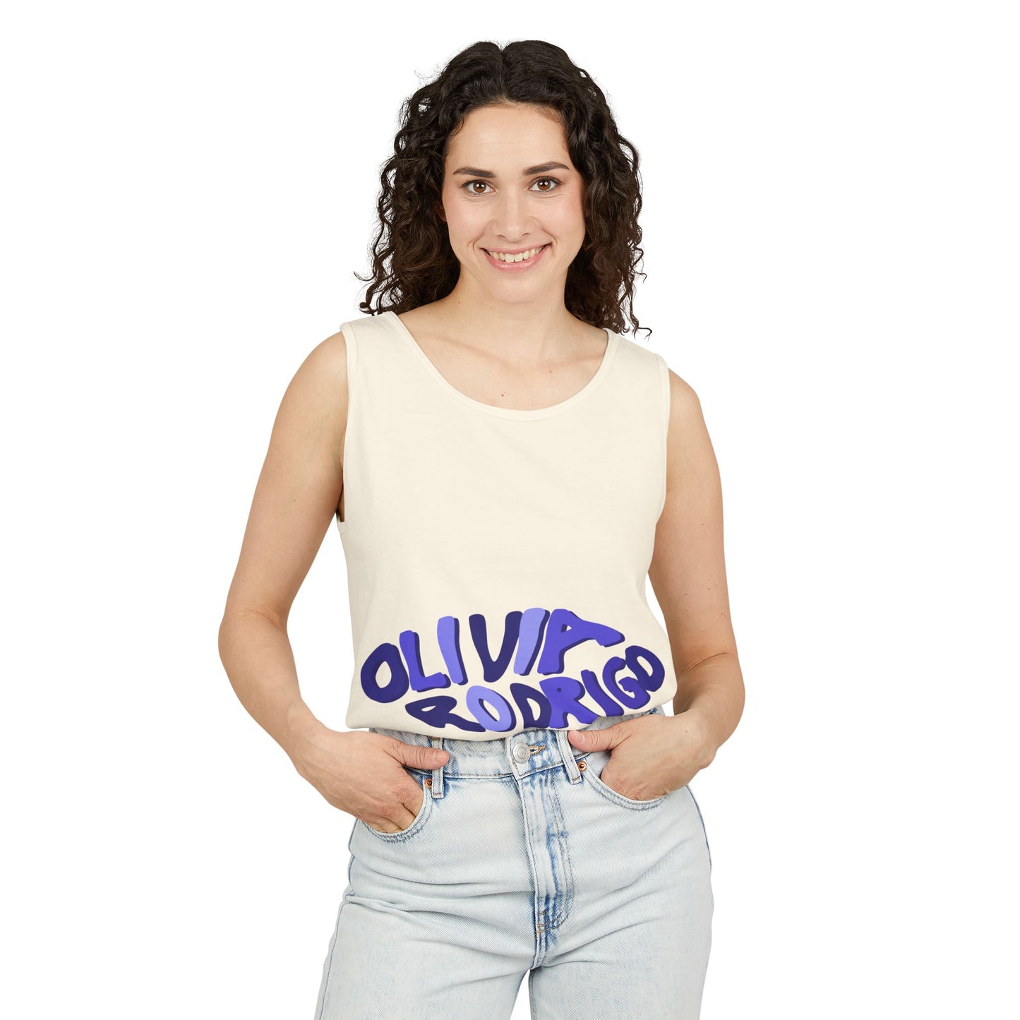 Olivia Rodrigo Wavy Text-Dyed Tank Top