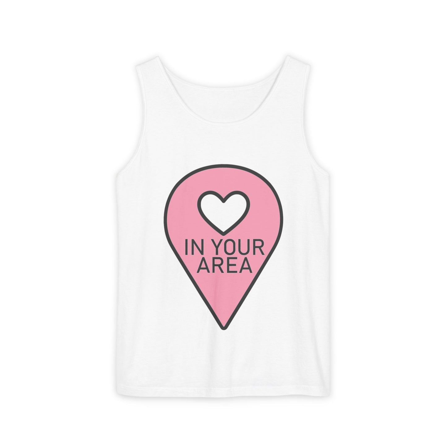 In Your Area Pin Marker – Dyed Tank Top