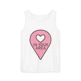In Your Area Pin Marker – Dyed Tank Top
