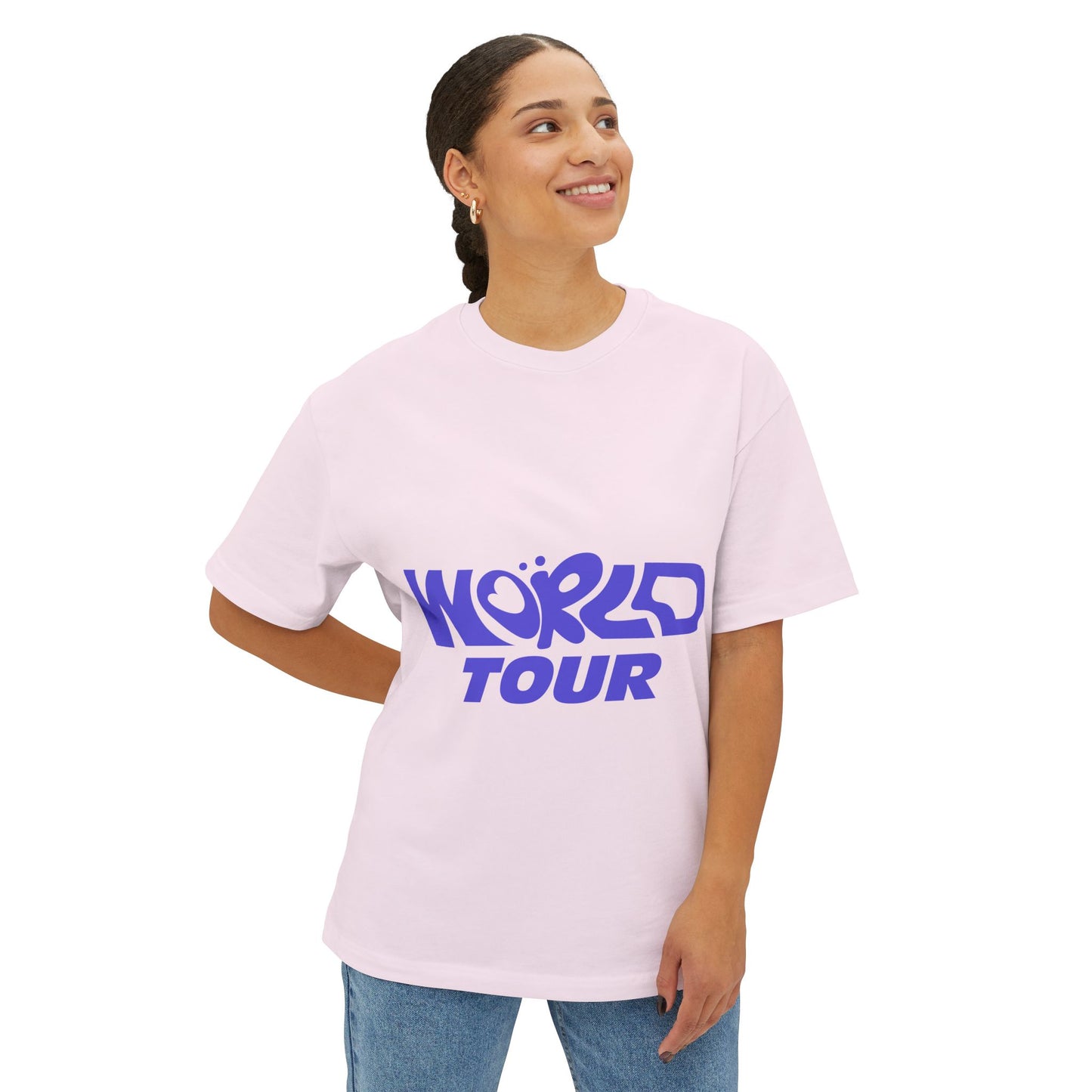 World Tour Bubble Letter-Oversized Tee