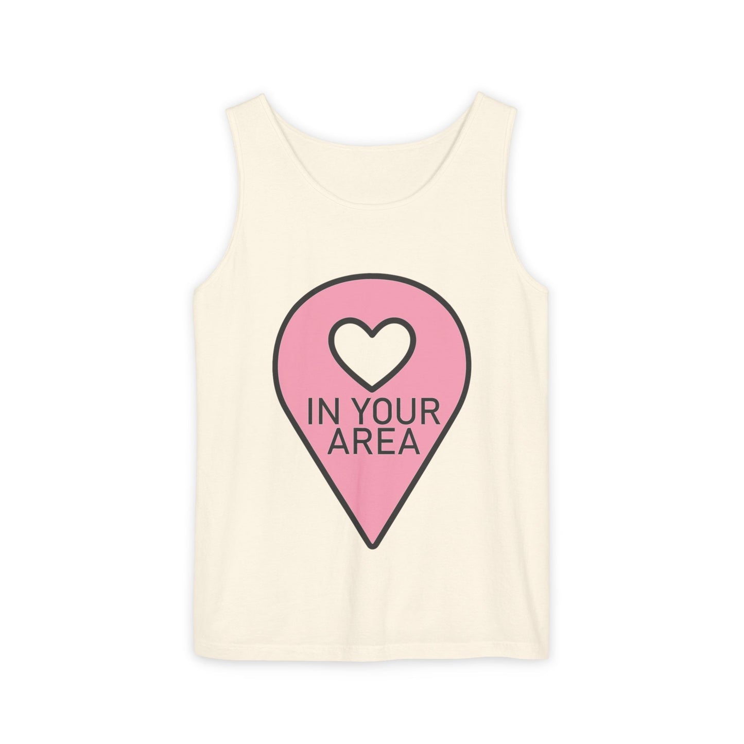 In Your Area Pin Marker – Dyed Tank Top