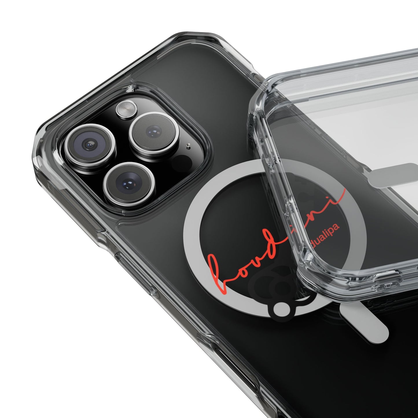 Cursive Spell “Houdini” Magnetic Clear Impact case