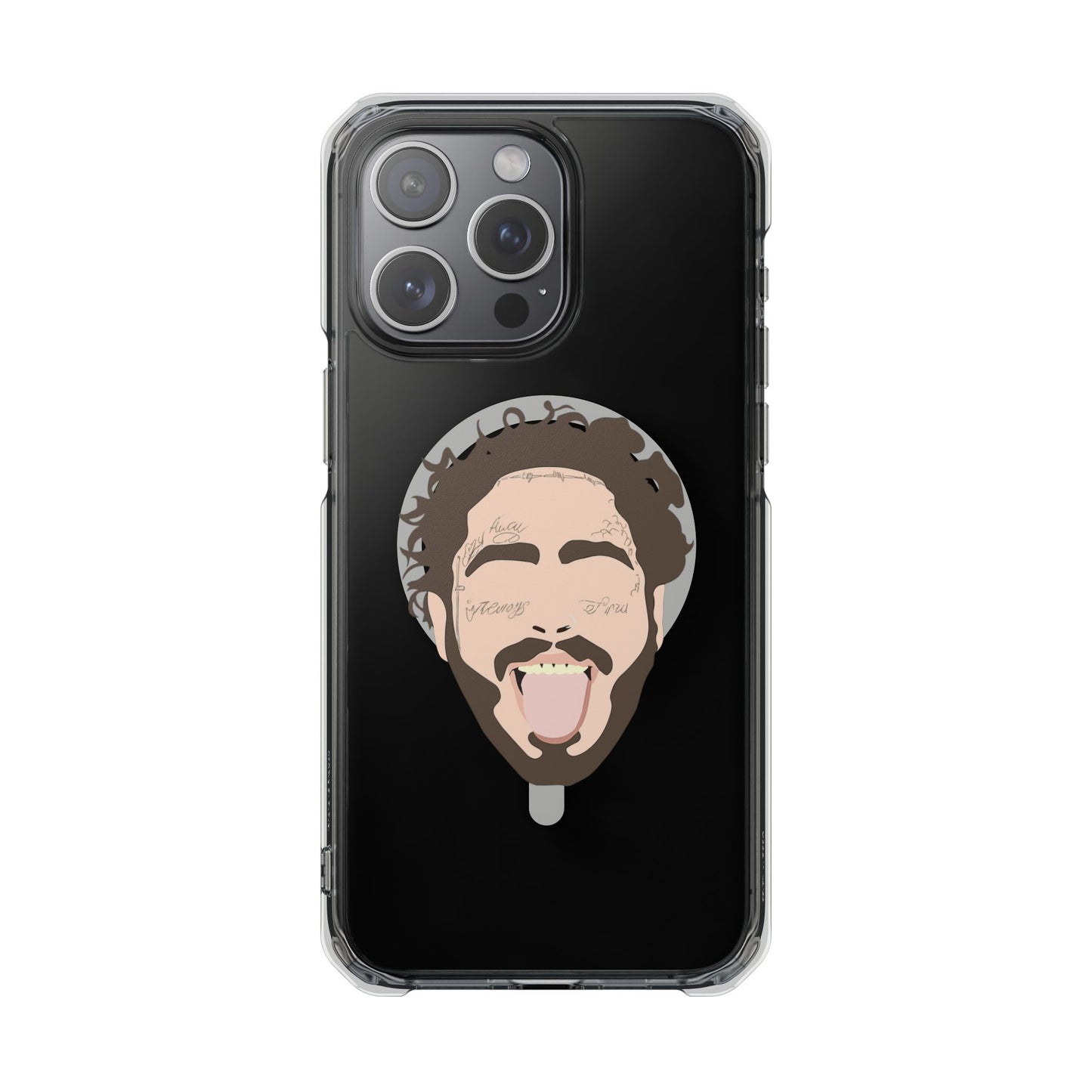 Minimalist Tongue Out Cartoon Face Magnetic Impact Case