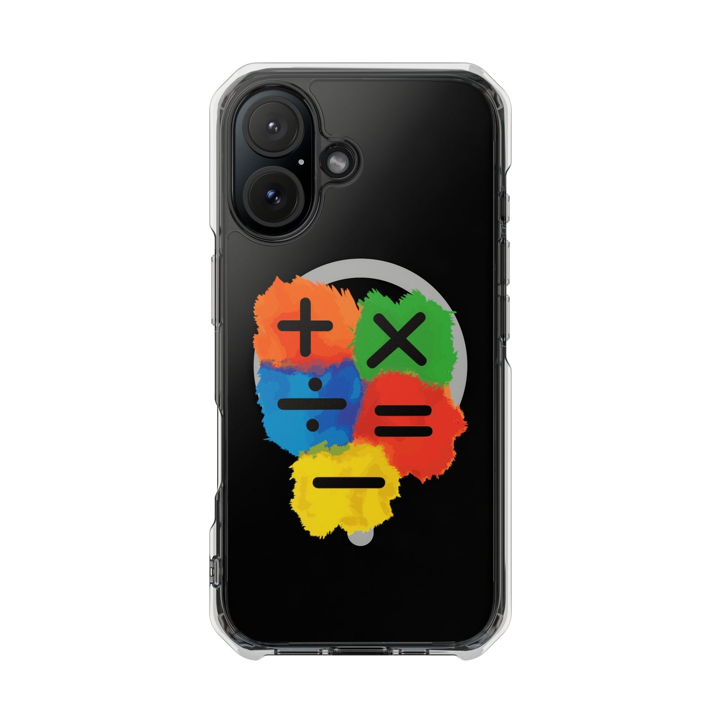 Orange Equals Symbol Magnetic Clear Impact Case