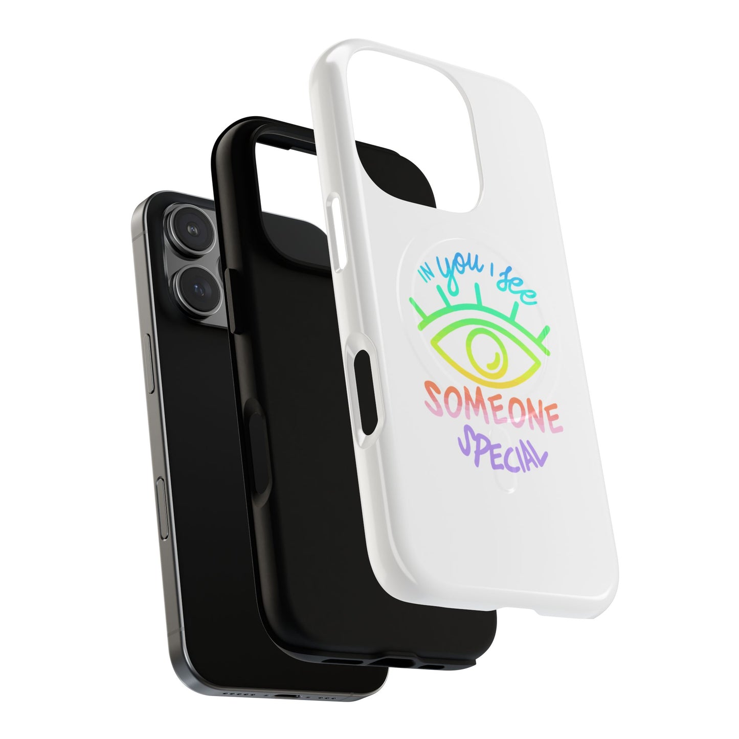 Vibrant Eye and Text Tough Magnetic Case