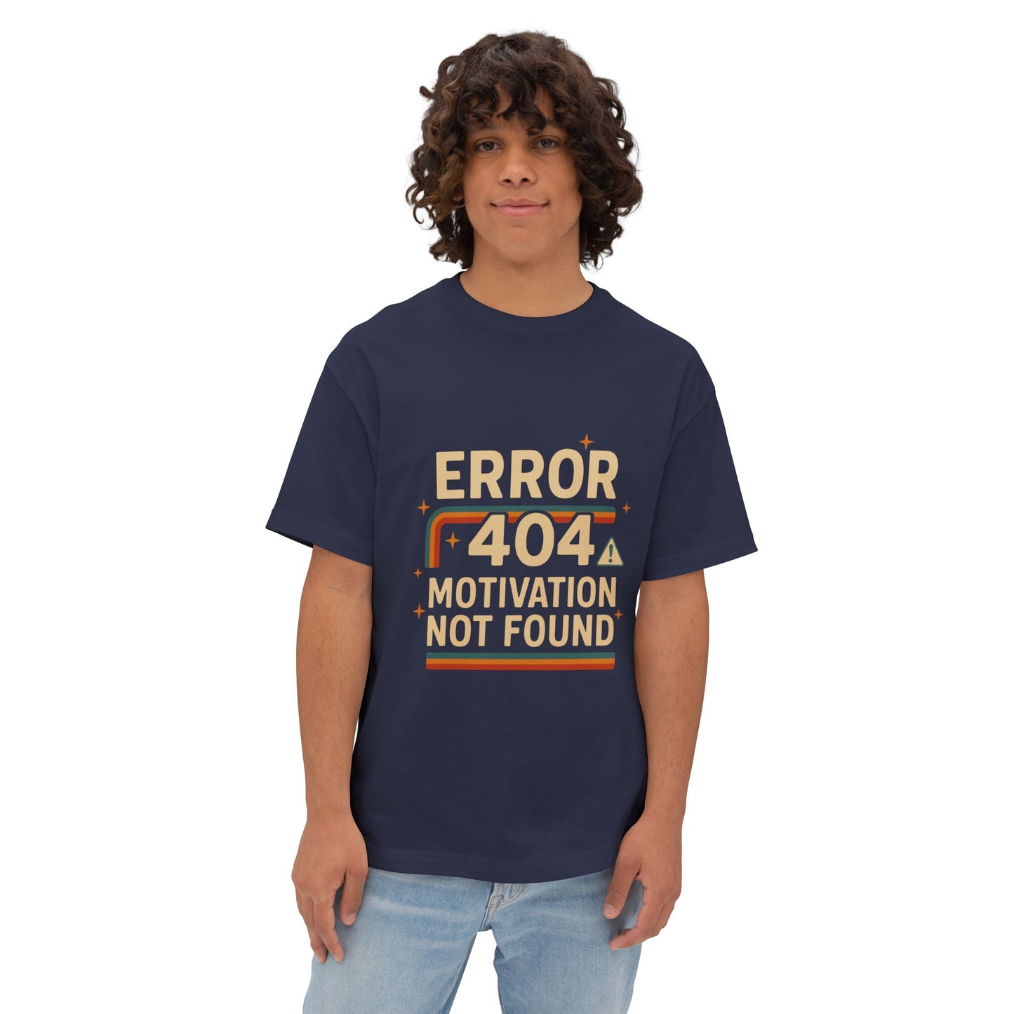 Unisex Oversized Tee – Snazzy Error 404 Edition