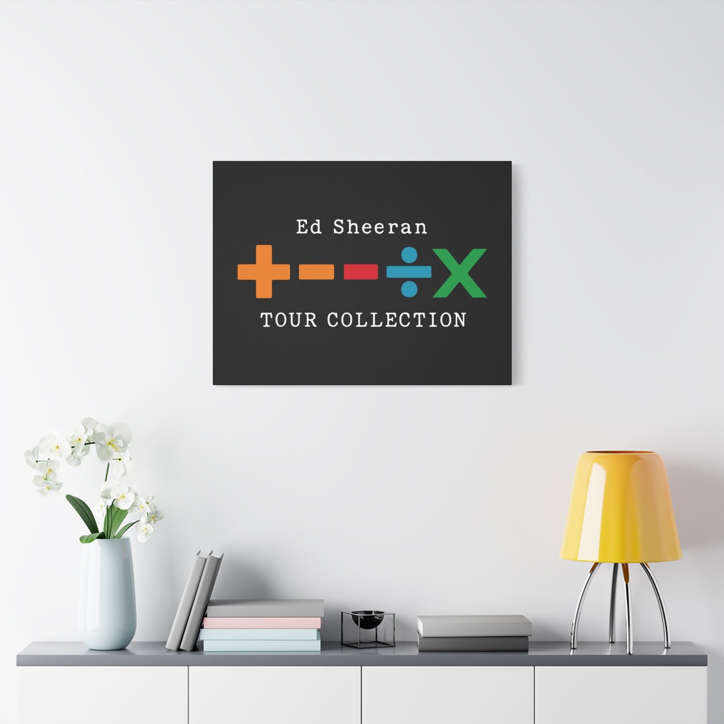 Matte Stretched Canvas, 1.25" Depth – Ed Sheeran Black Edition