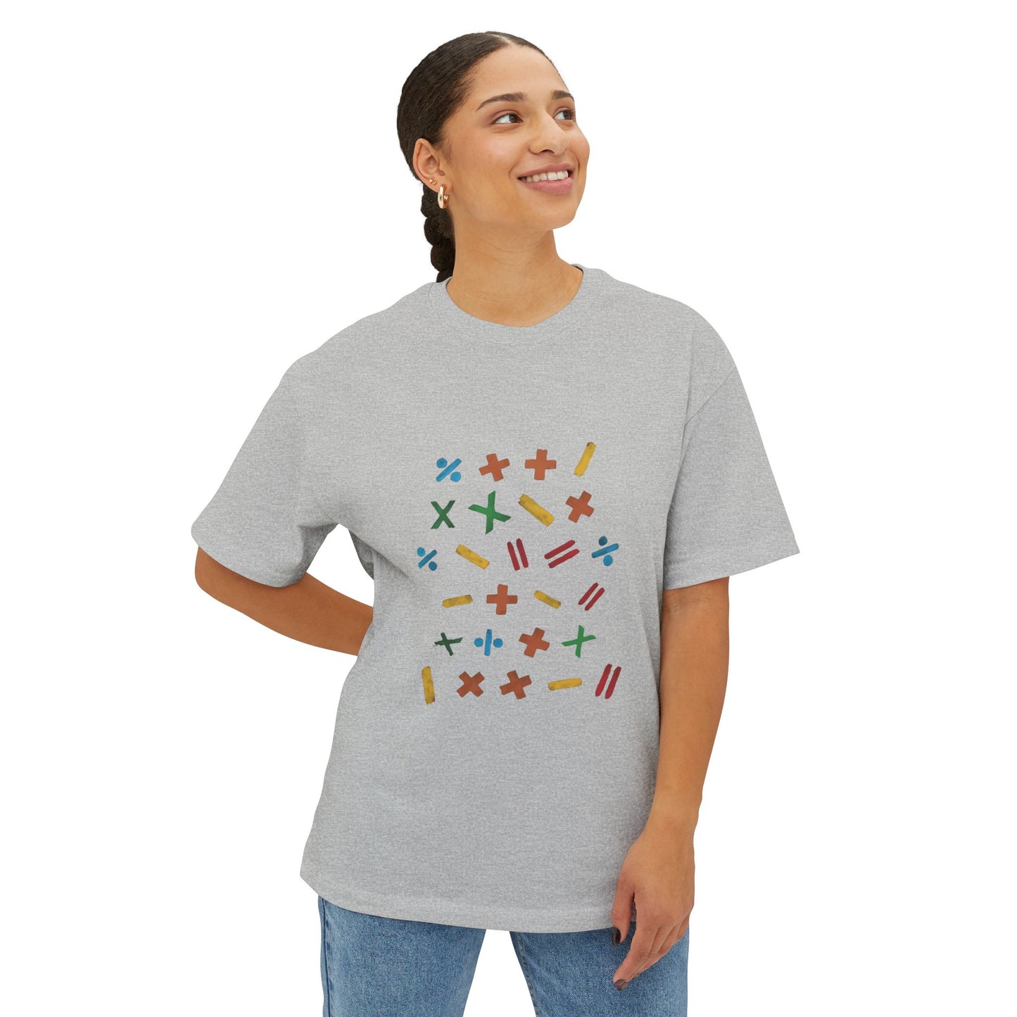 Minimalist Paw Print Oversized Boxy Tee