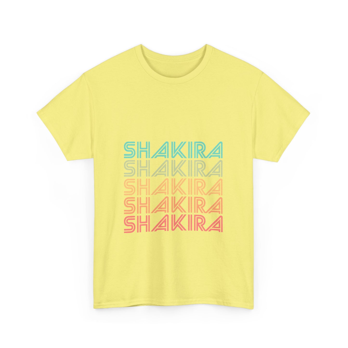 Retro Pop Lines Unisex Heavy cotton tee