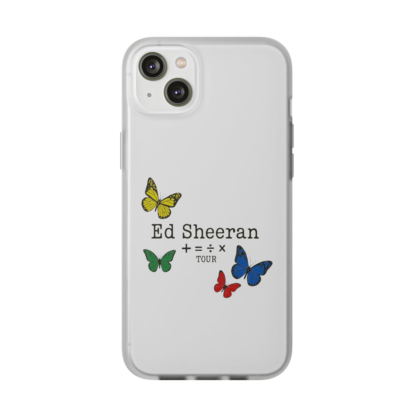 Flexi Case – Ed Sheeran butterfly edition (iPhone X–16 Pro Max)