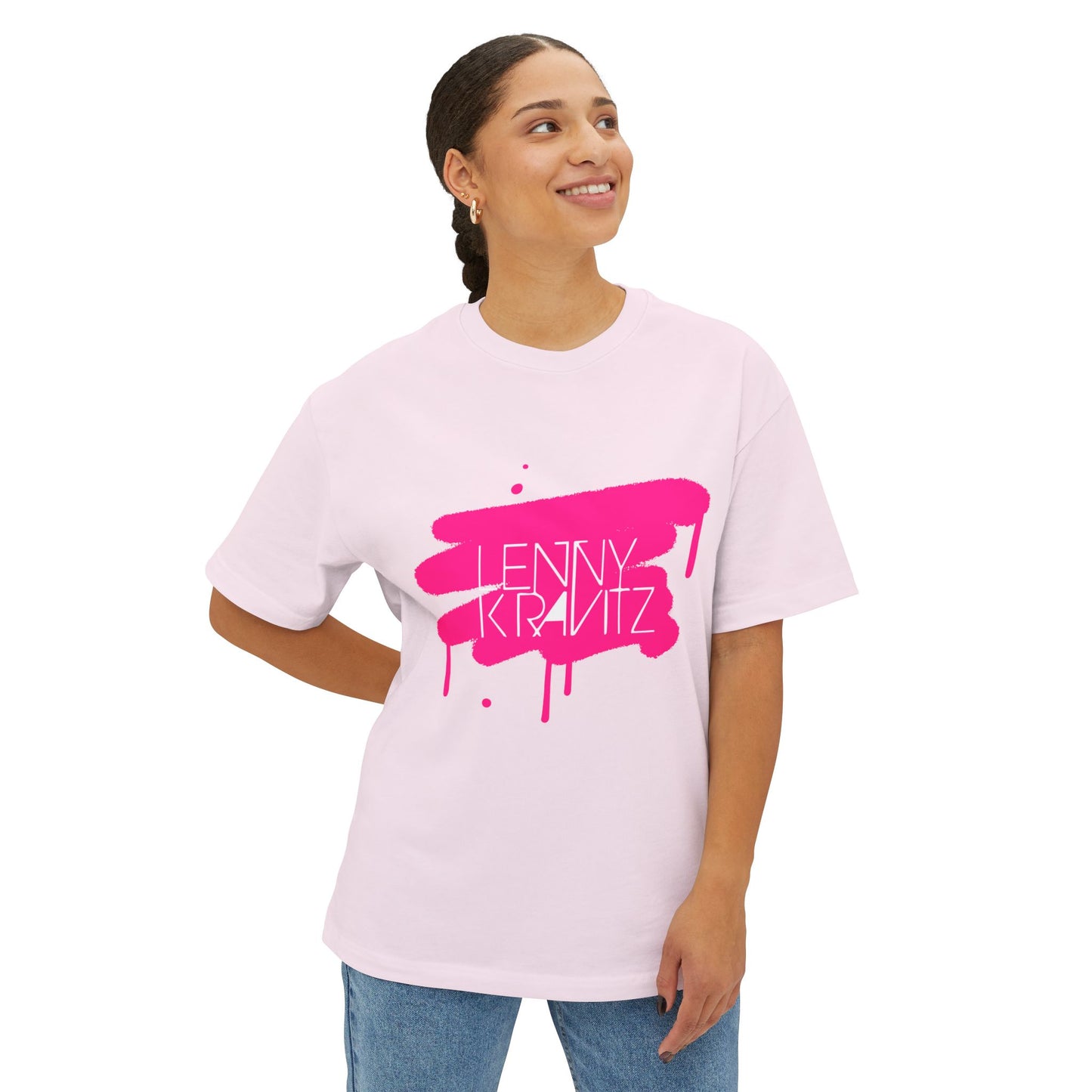 Electric Graffiti Drip Unisex Oversized Boxy tee