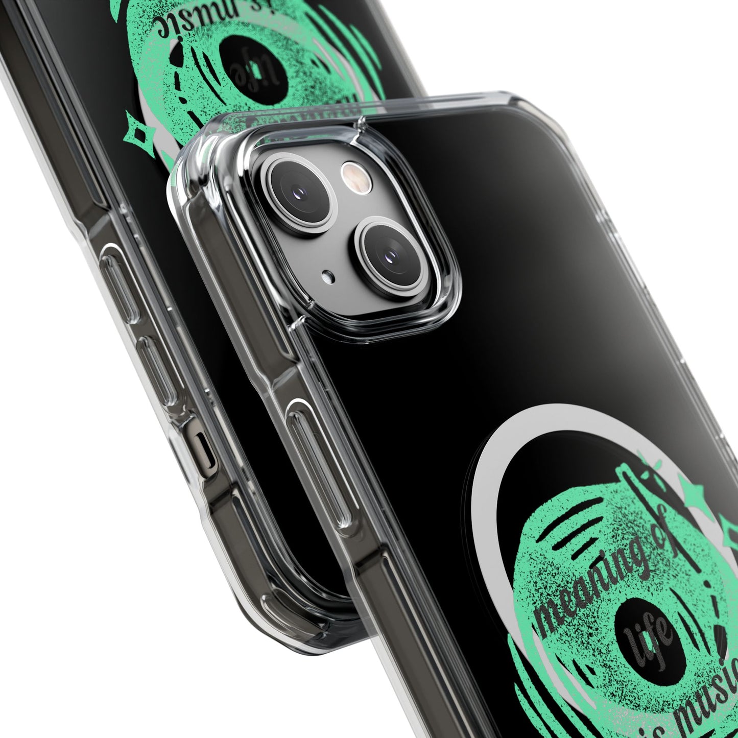Vinyl Dreams Speak Magnetic clear Impact Case