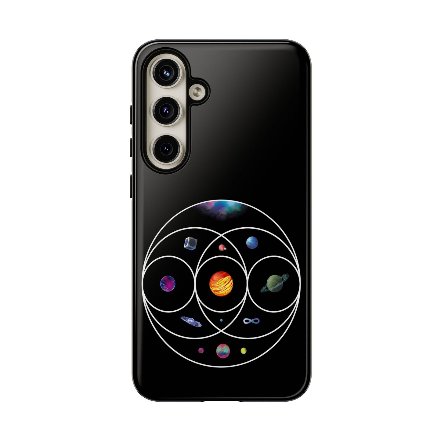 Premium Tough Case for Samsung S21 to S25 Ultra Showcasing Coldplay’s Illustration Concept