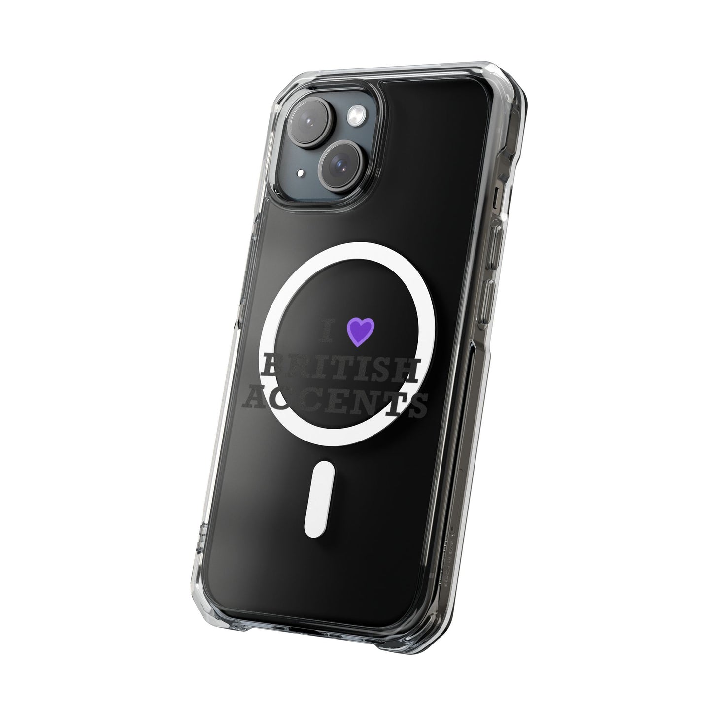 I Love British Accents Magnetic Clear Impact Case