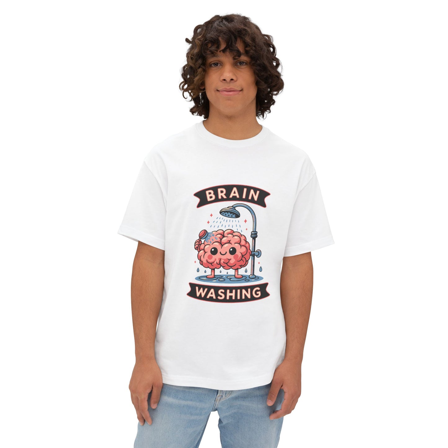 Oversized boxy Tee – Snazzy Brain washing Edition