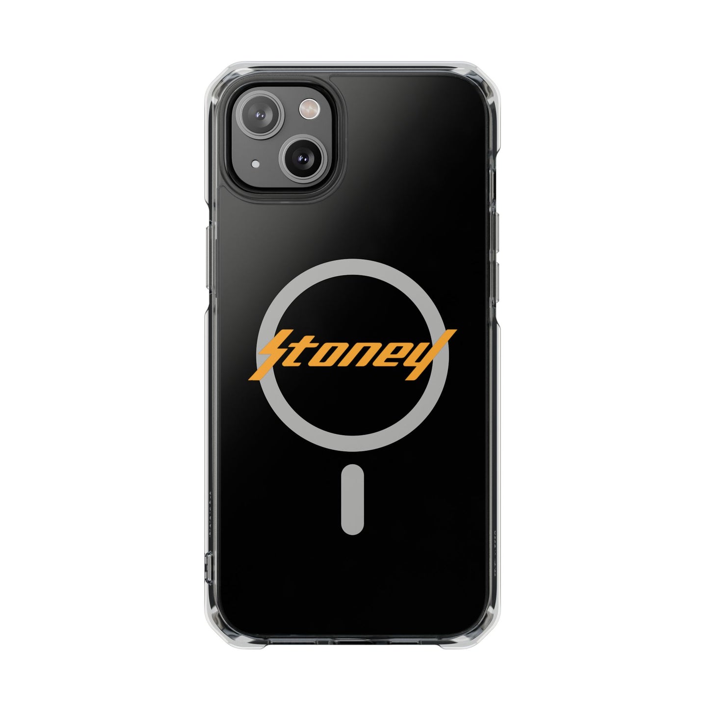 Orange Lightning Text Logo Magnetic Impact Case