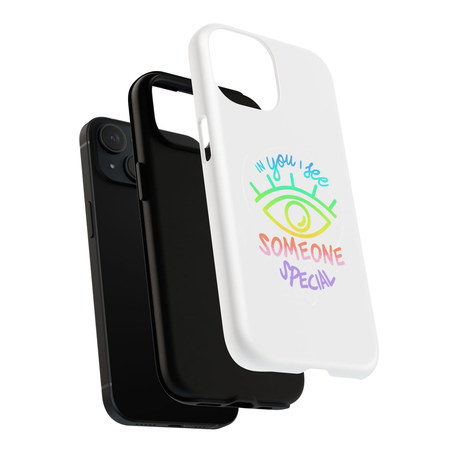 Vibrant Eye and Text Tough Magnetic Case