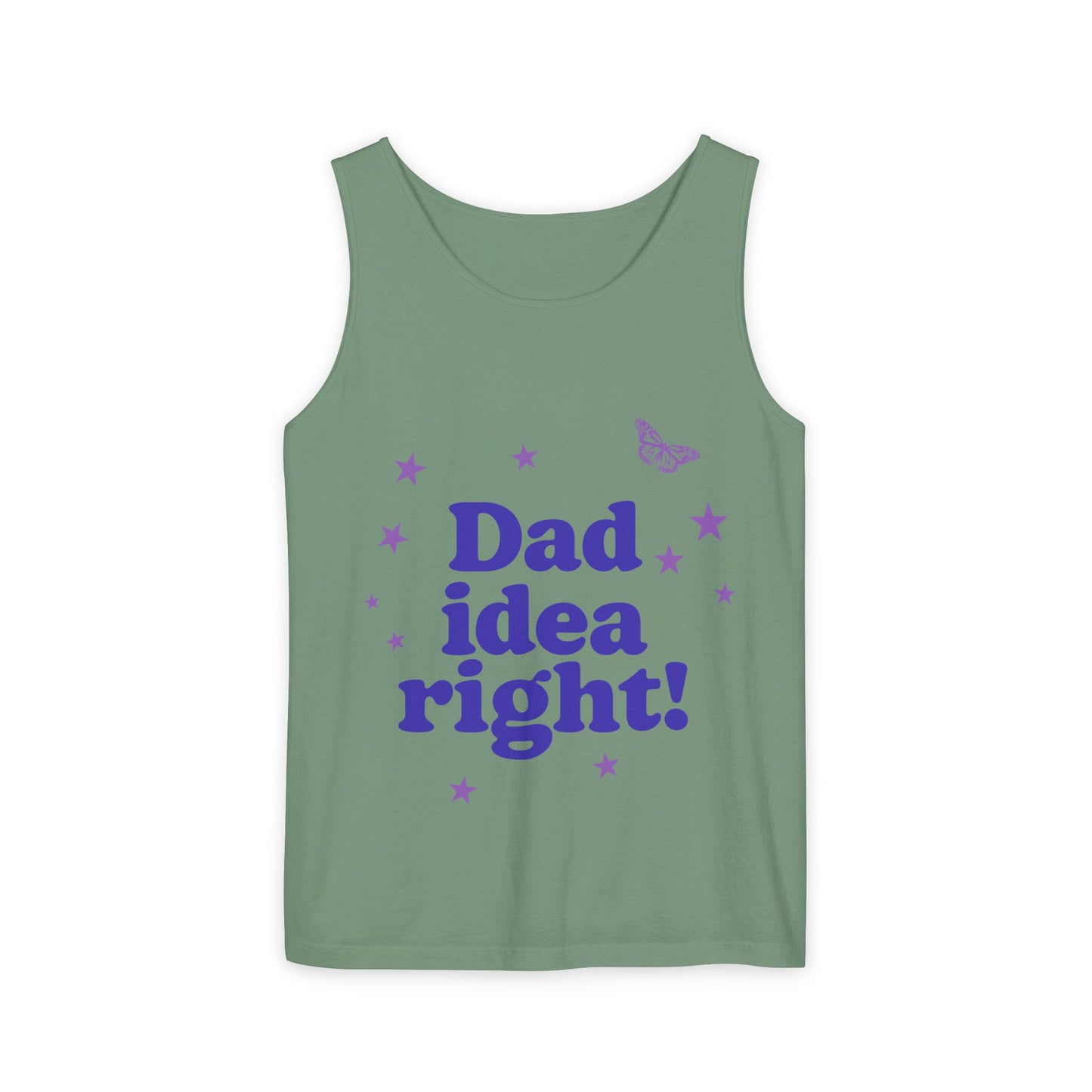 Dad Idea Right! Star & Butterfly-Dyed Tank Top