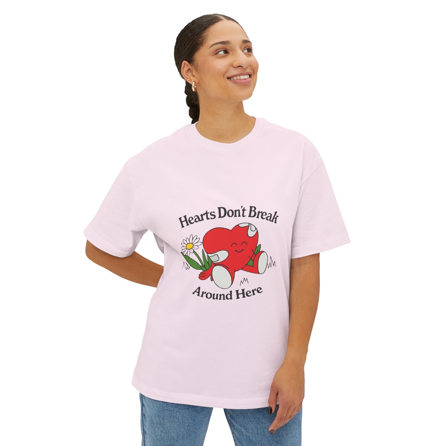 Abstract Guitar Sketch Oversized Boxy Tee