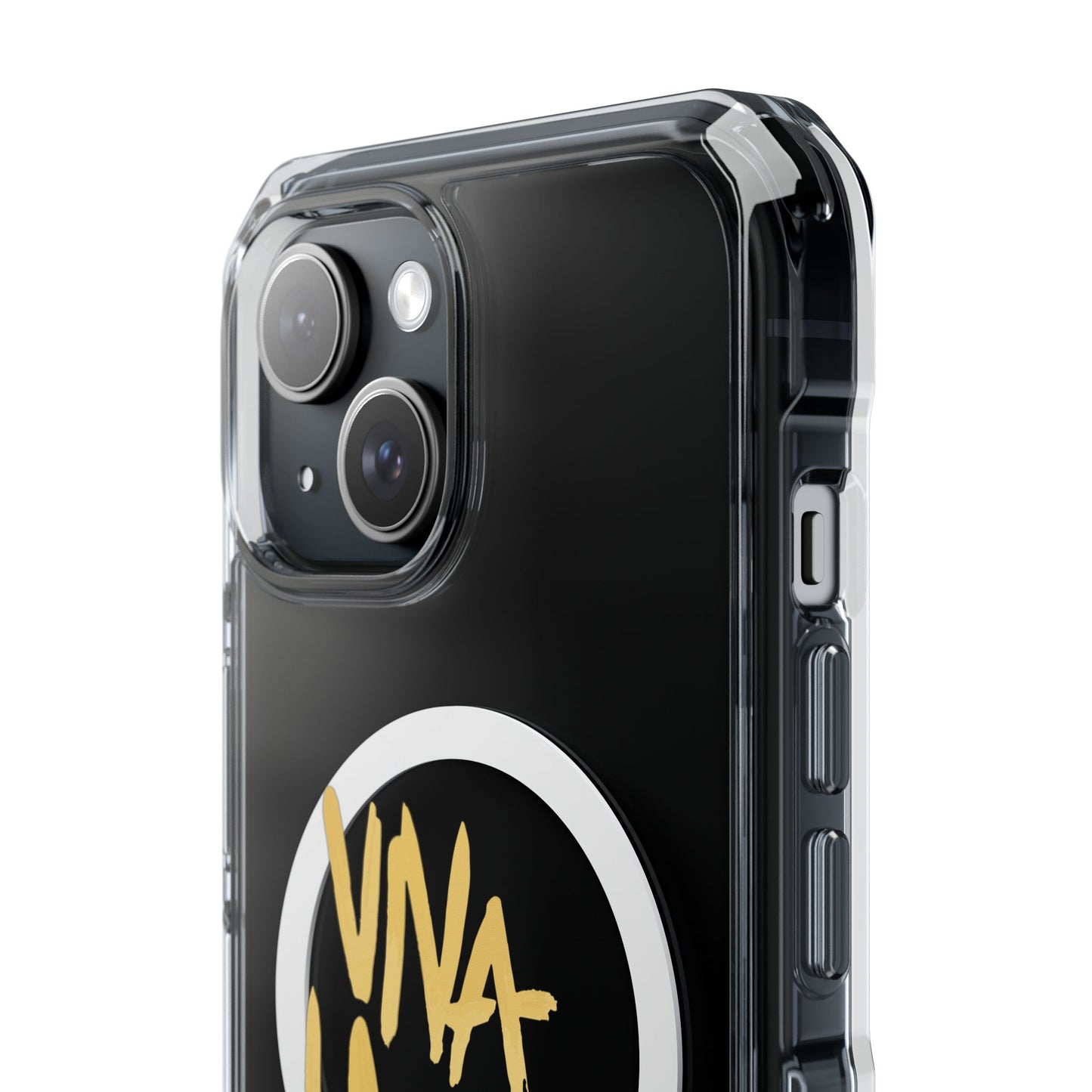 Golden Brush Script Magnetic Clear Impact case