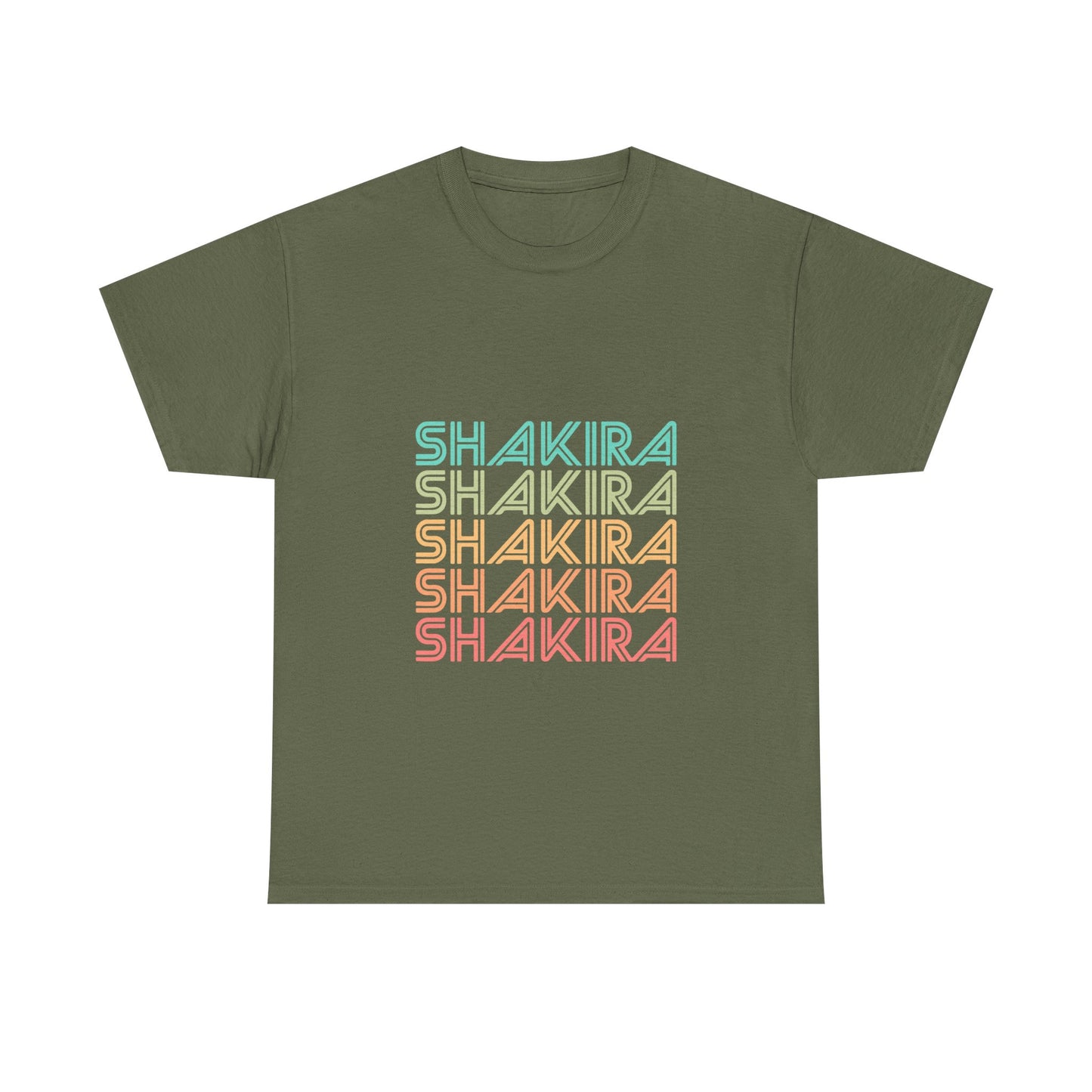 Retro Pop Lines Unisex Heavy cotton tee