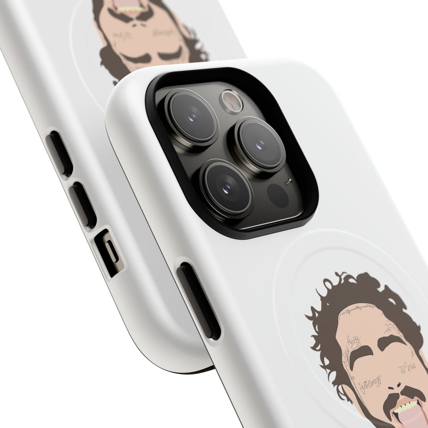 Minimalist Tongue Out Cartoon Face Tough Magnetic Case
