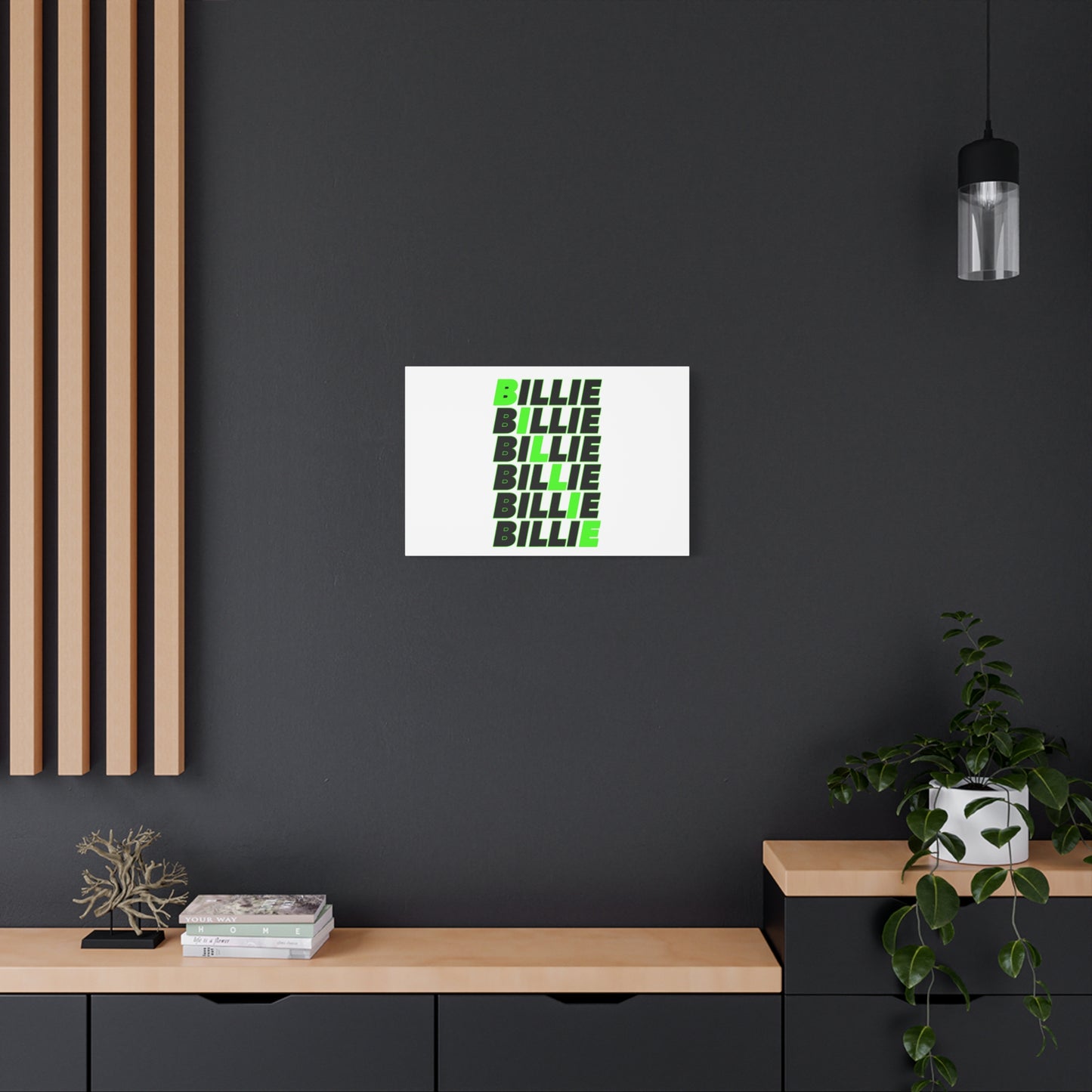 Minimal Block Statement Matte Canvas