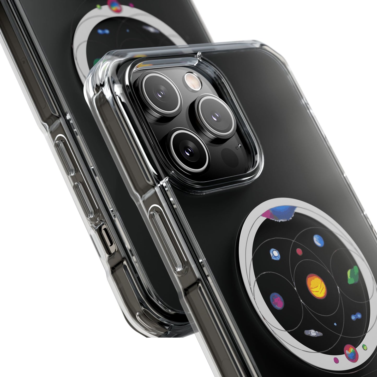 Colorful Planetary Orbit Diagram Magnetic Clear Impact case