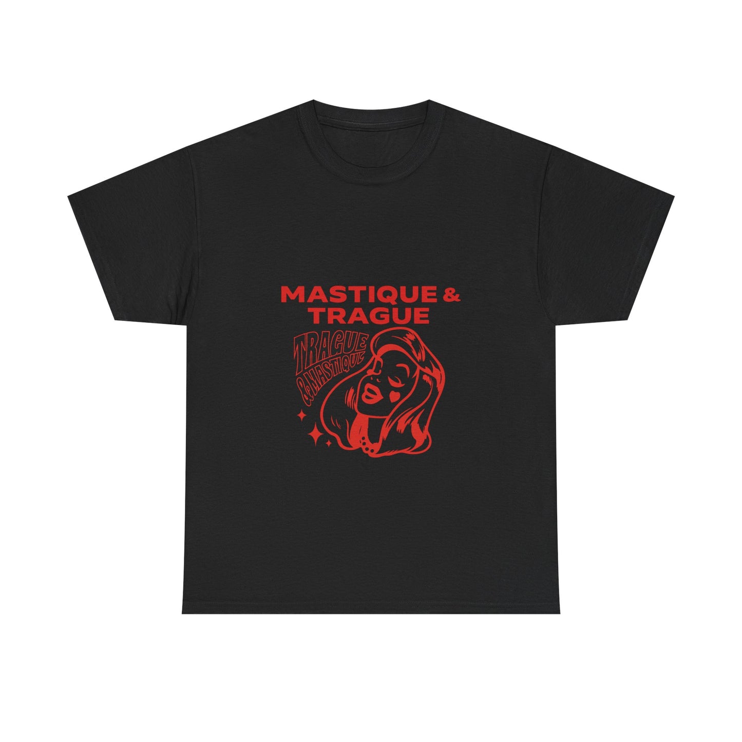 Fierce Femme in Red Unisex Heavy cotton tee