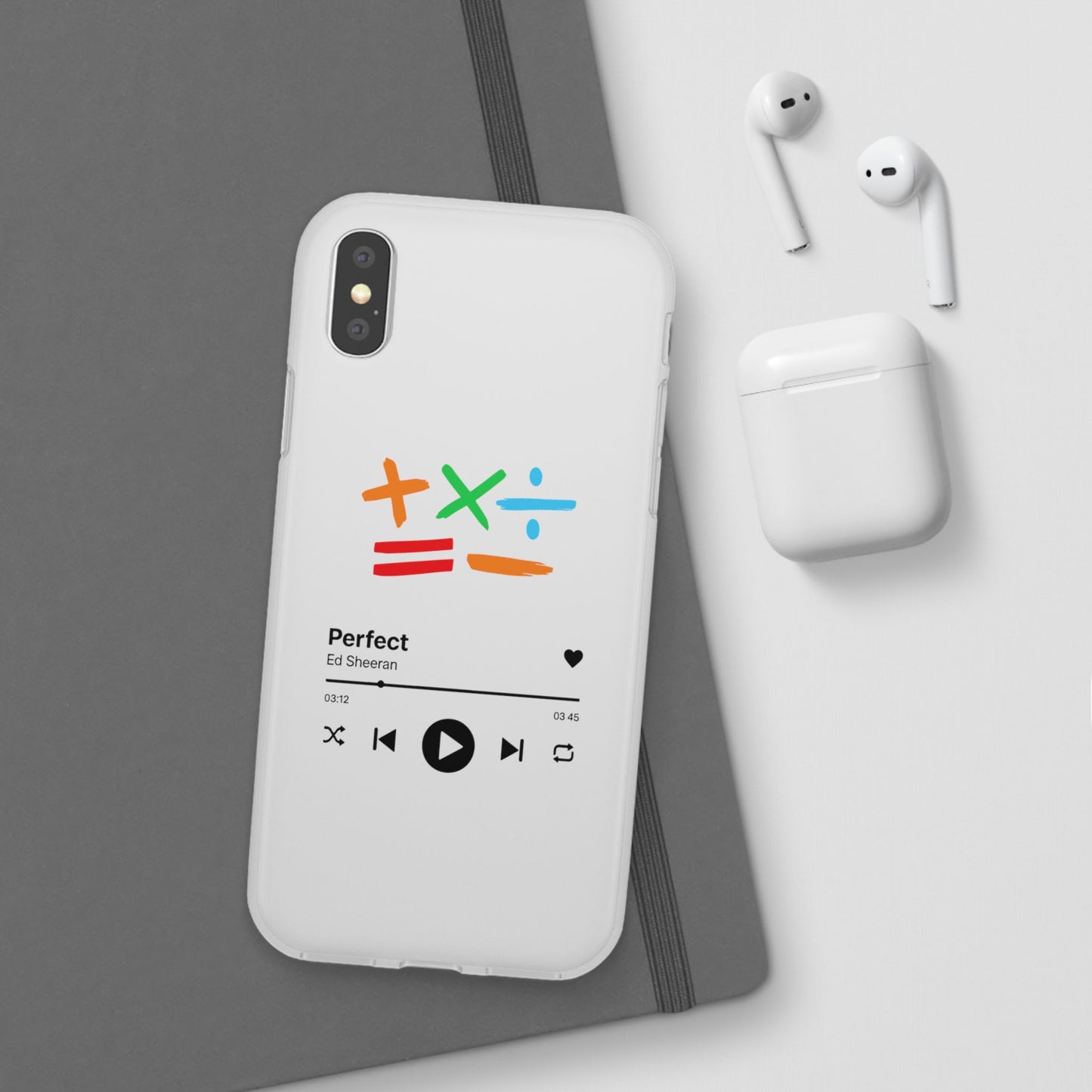 Flexi Case – Ed Sheeran Music Design (iPhone X–16 Pro Max)