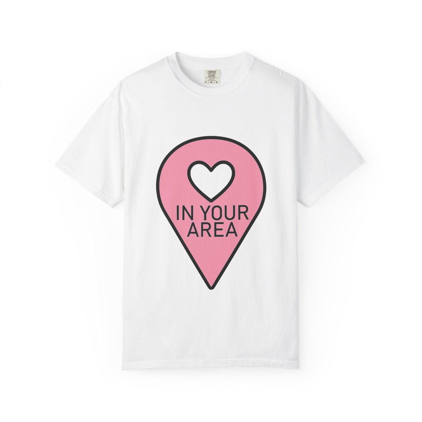 In Your Area Pin Marker – Dyed T-shirt