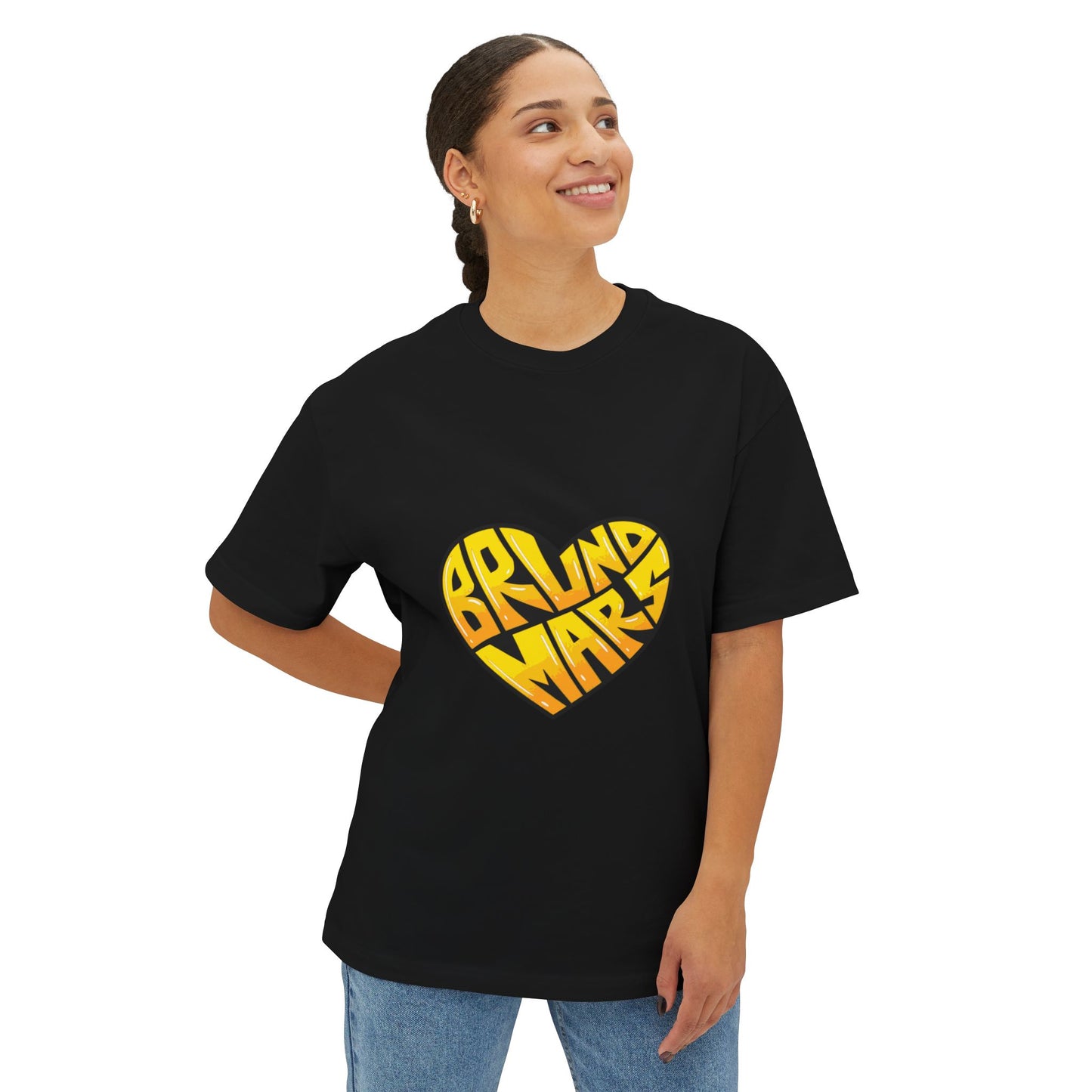Loud Love Retro Heart Unisex Oversized Boxy Tee