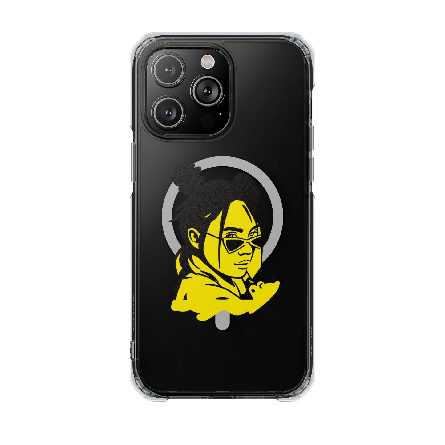 Neon Mood Portrait Magnetic Clear Impact Case