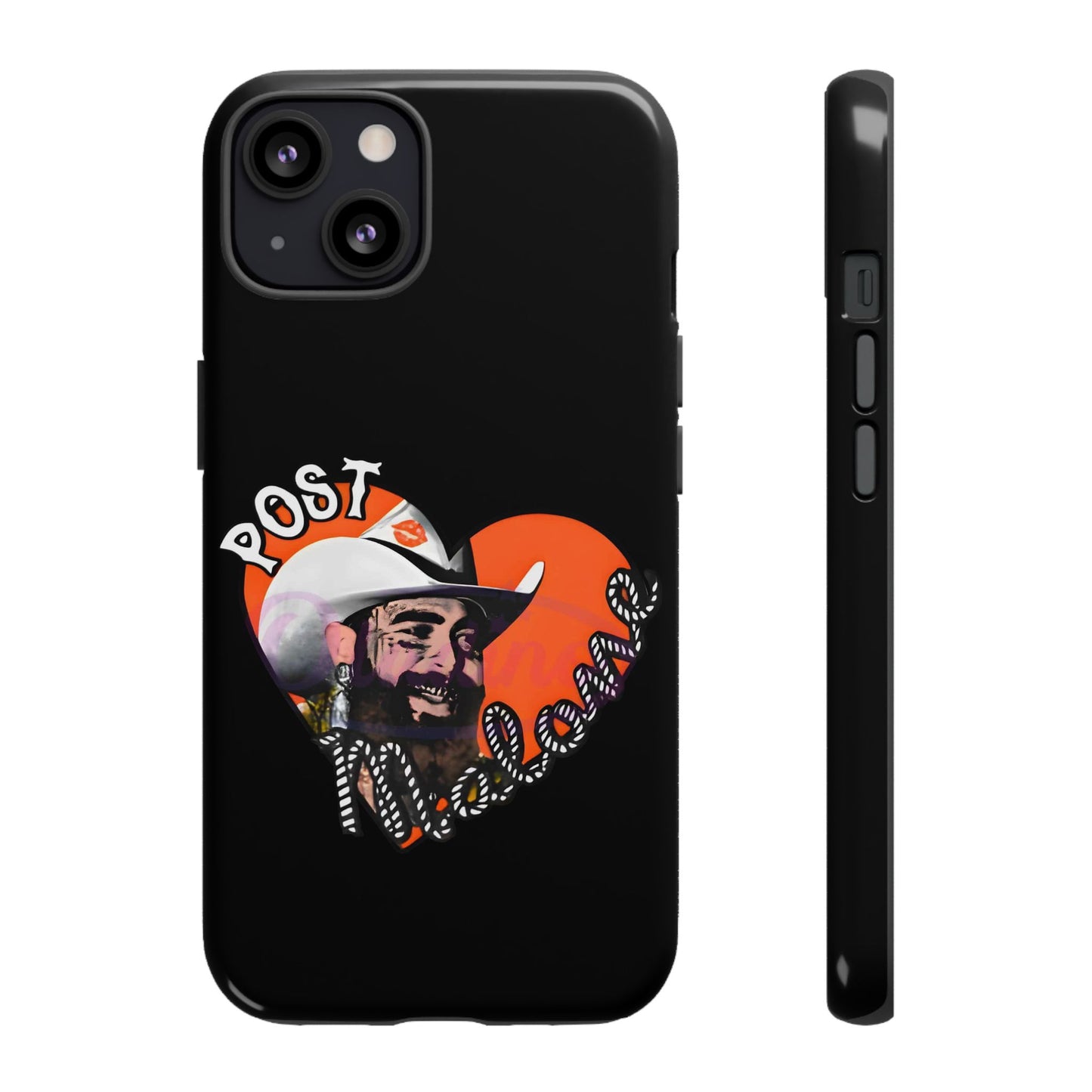 Tough iPhone Case (12–16 Pro Max) – Post Malone Heart Design