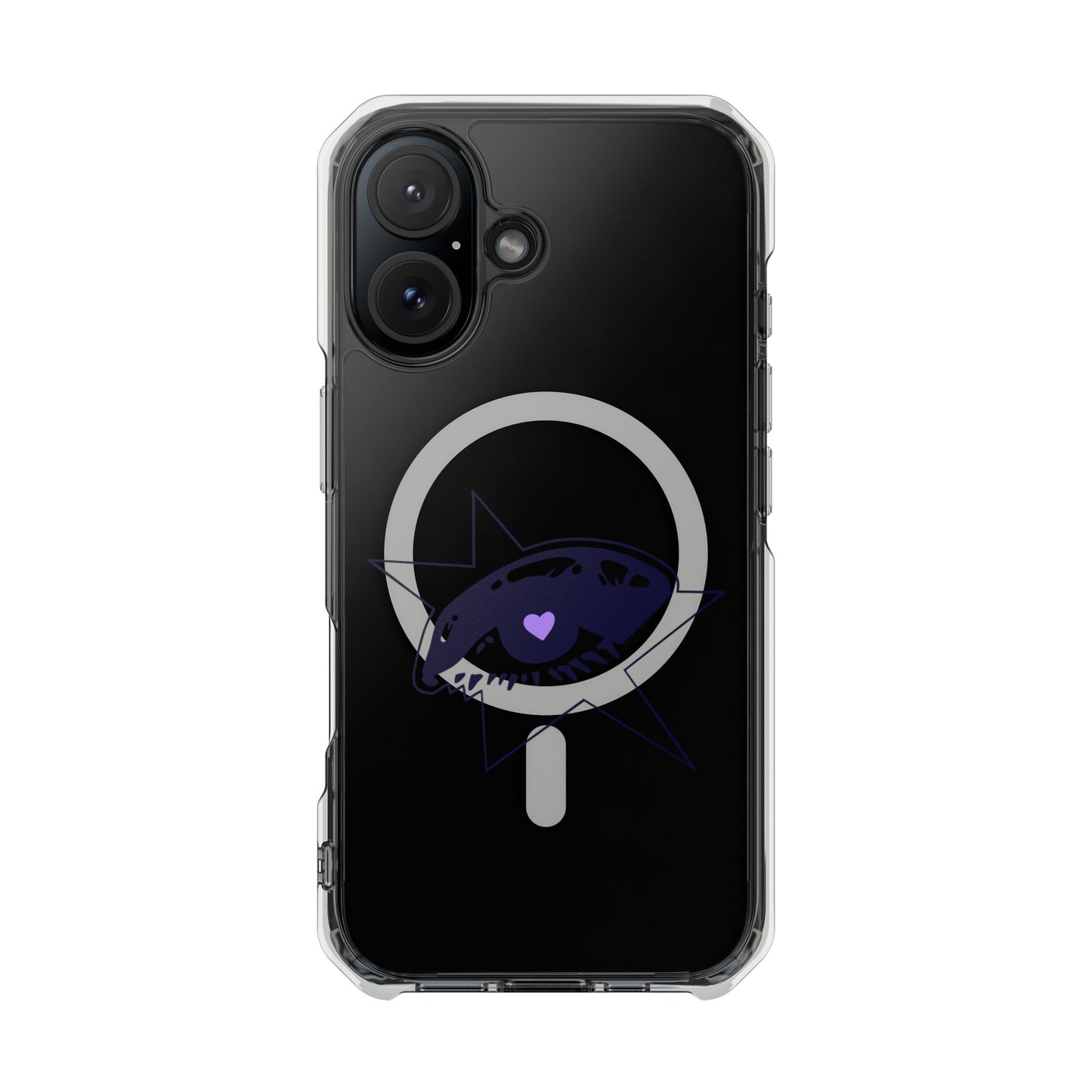 Purple Starry Eye Magnetic Clear Impact Case