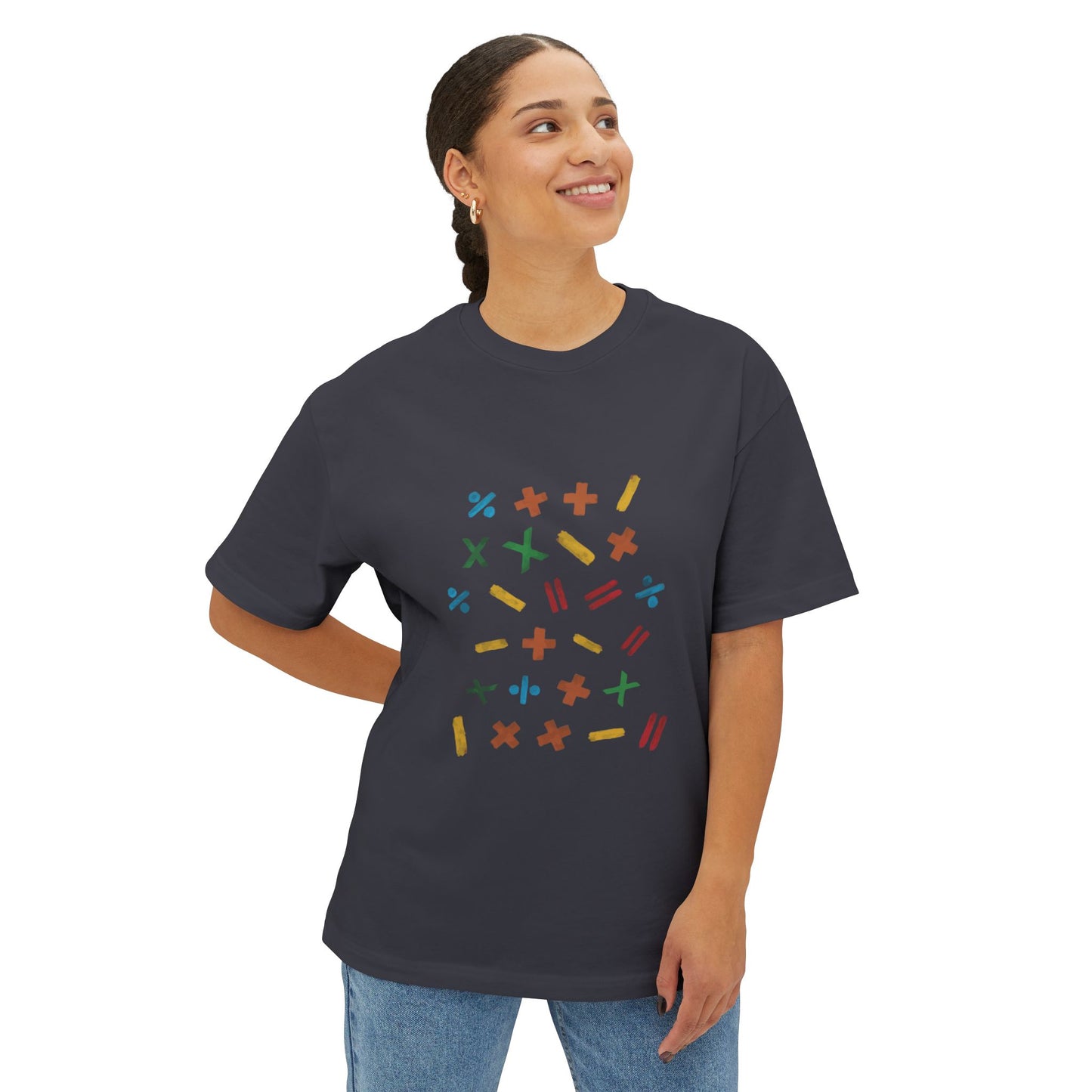 Minimalist Paw Print Oversized Boxy Tee