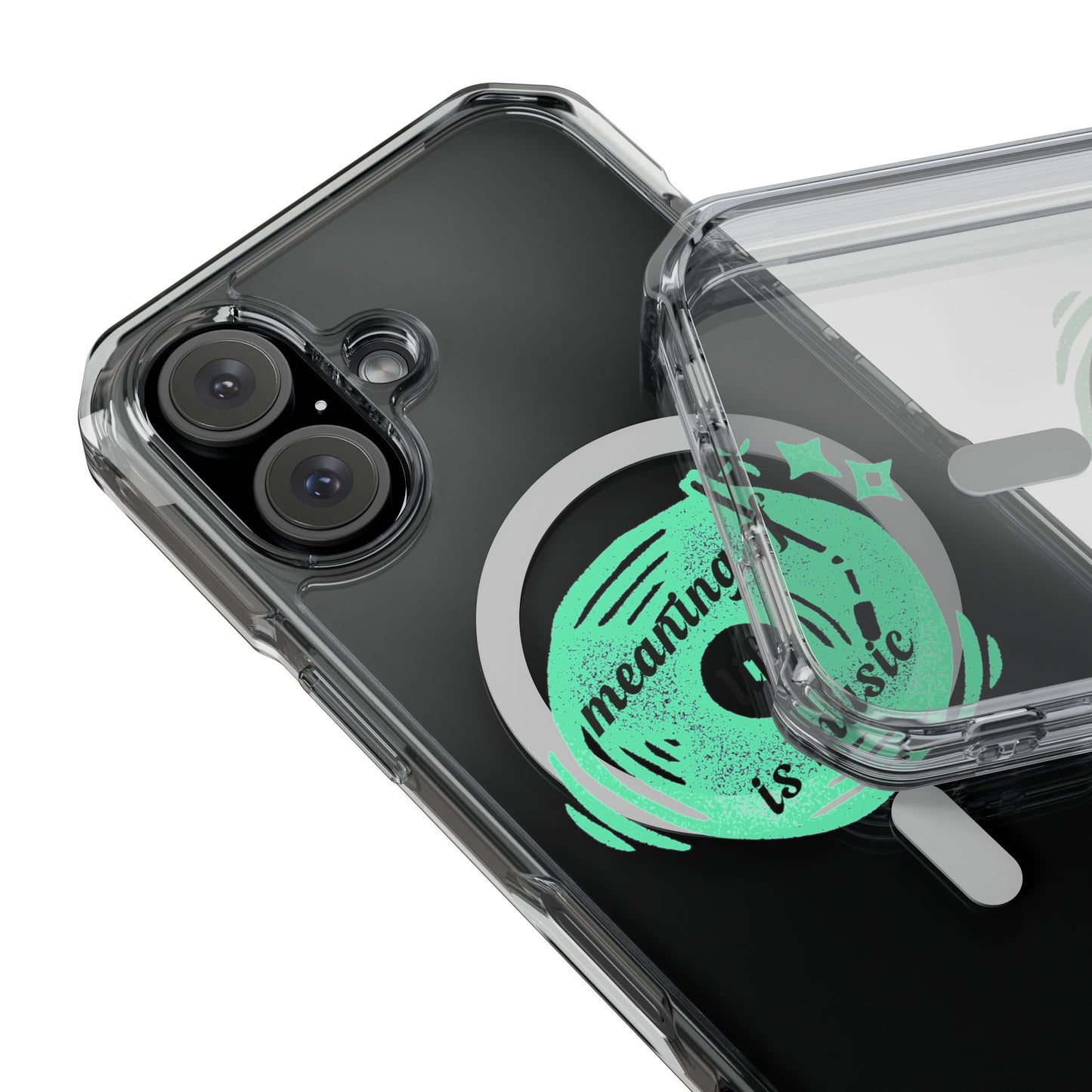 Vinyl Dreams Speak Magnetic clear Impact Case