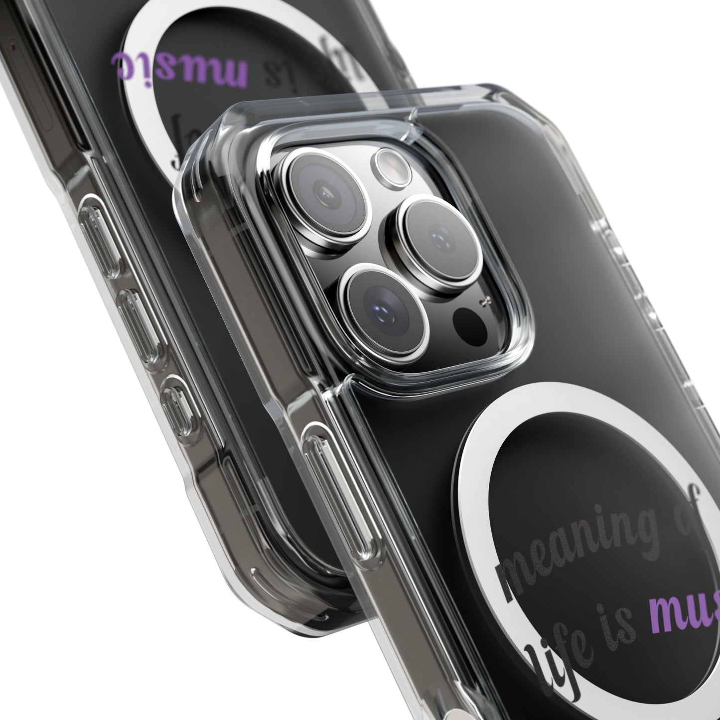 Feel the Music Vibe Magnetic clear Impact Case