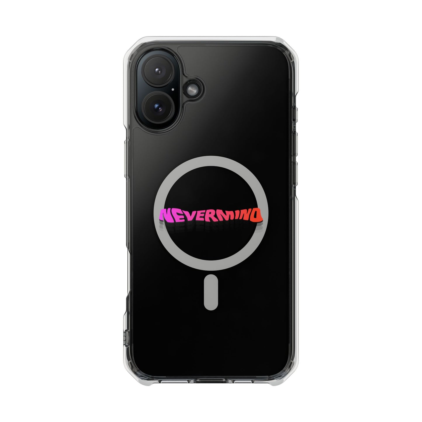 Wavy Groovy Typography Magnetic Clear Impact case
