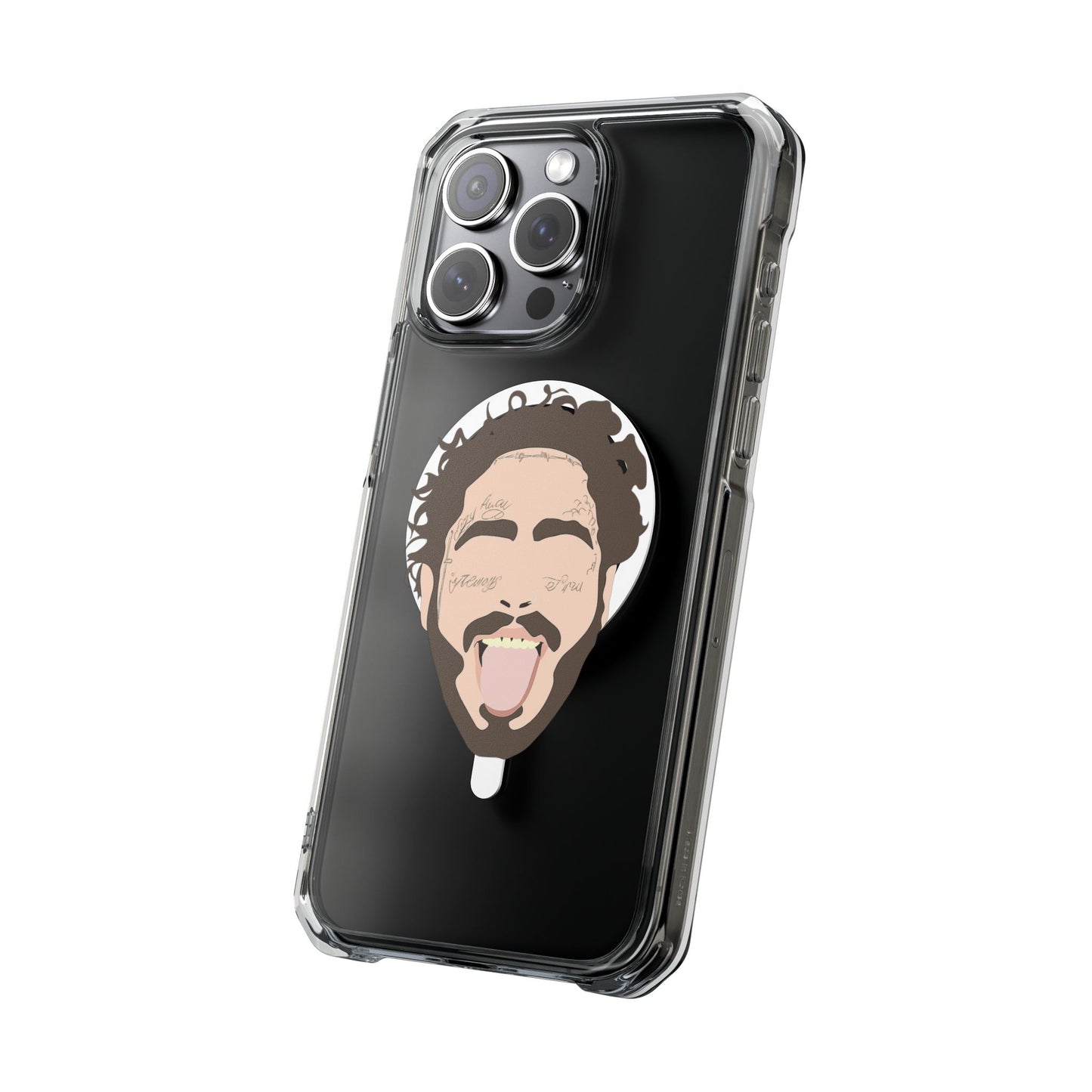 Minimalist Tongue Out Cartoon Face Magnetic Impact Case