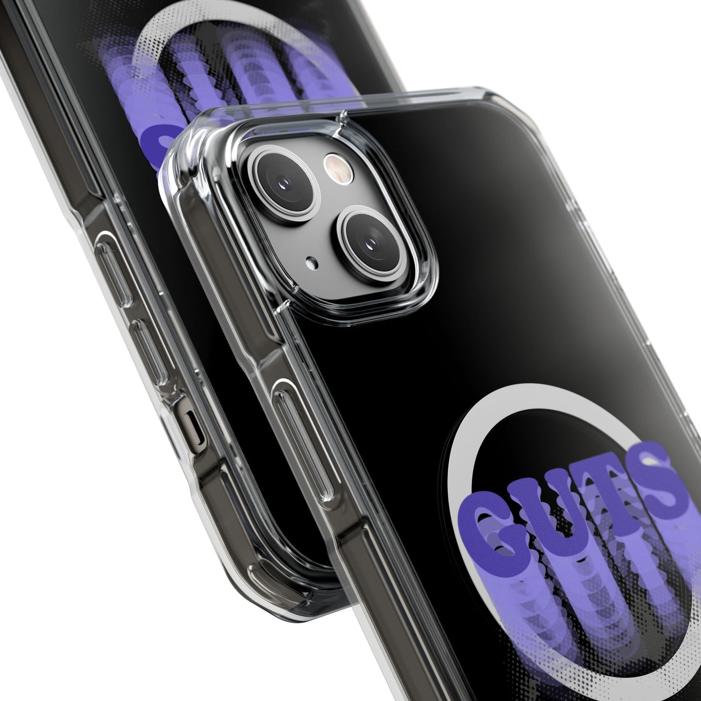 Guts Drip Effect Halftone Magnetic Clear Impact Case