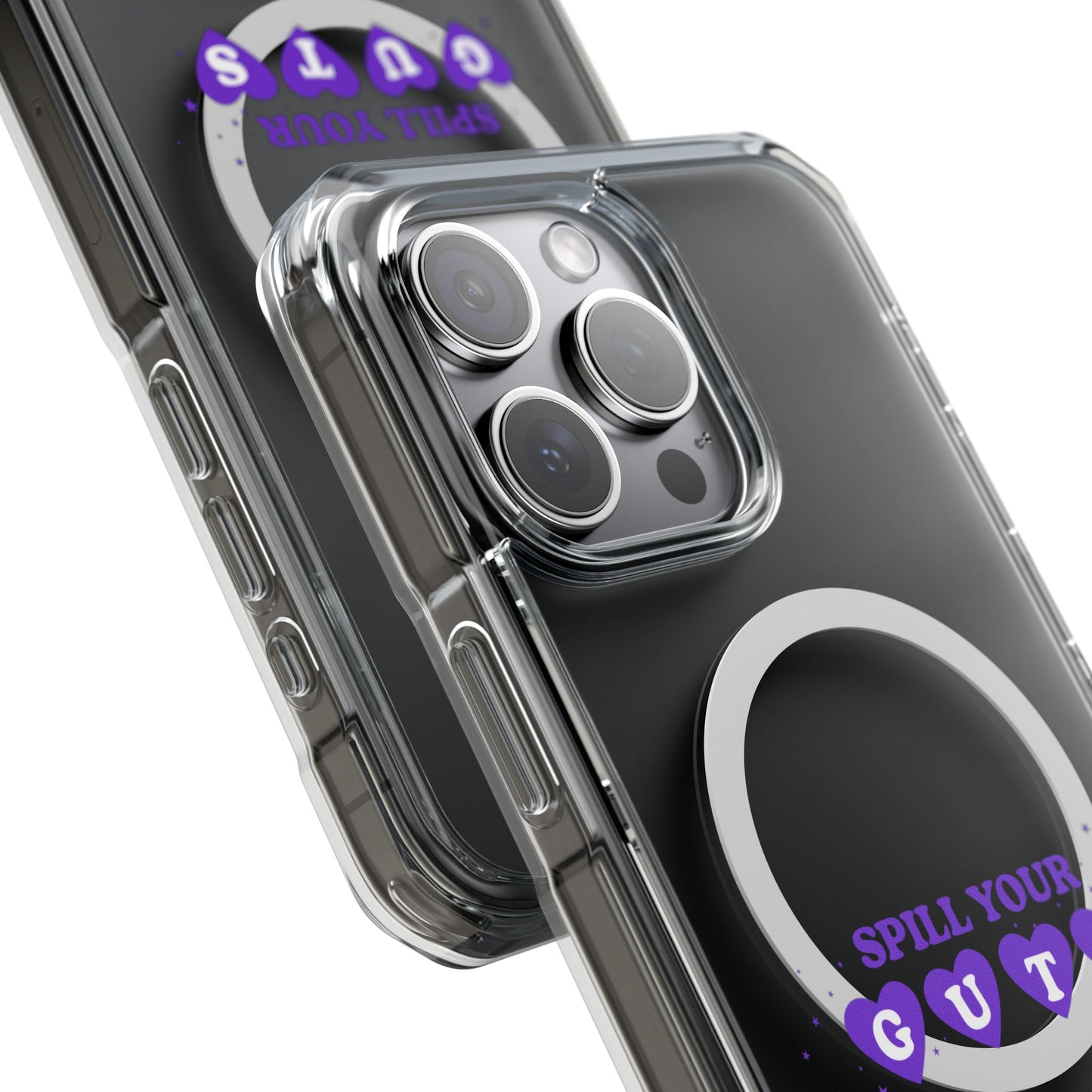 Spill Your Guts Heart Magnetic Clear Impact Case