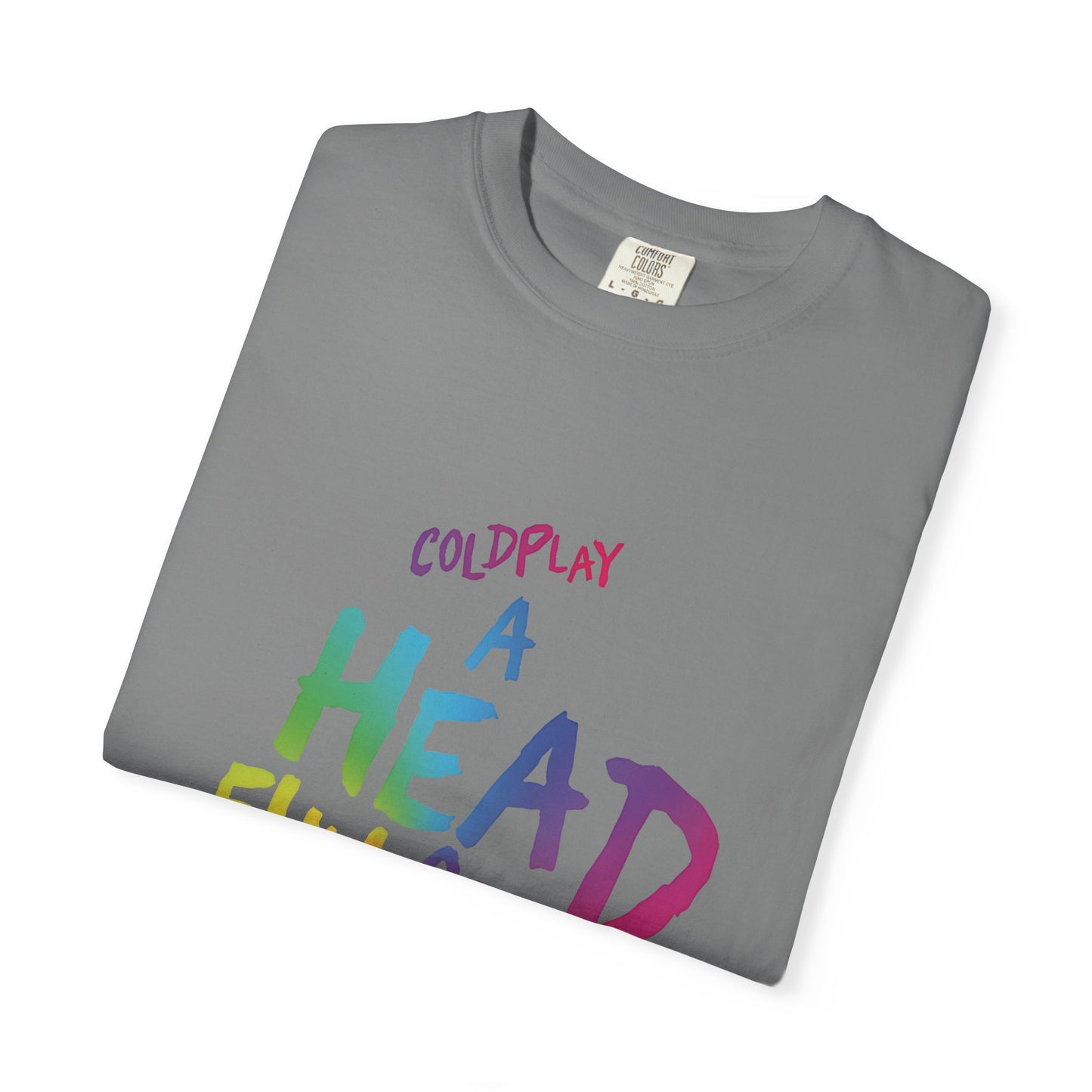 Unisex Garment-Dyed T-Shirt Inspired by Coldplay’s Iconic A Head Full of Dreams