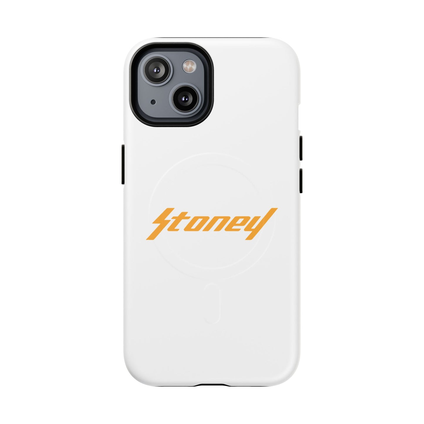 Orange Lightning Text Logo Tough Magnetic Case