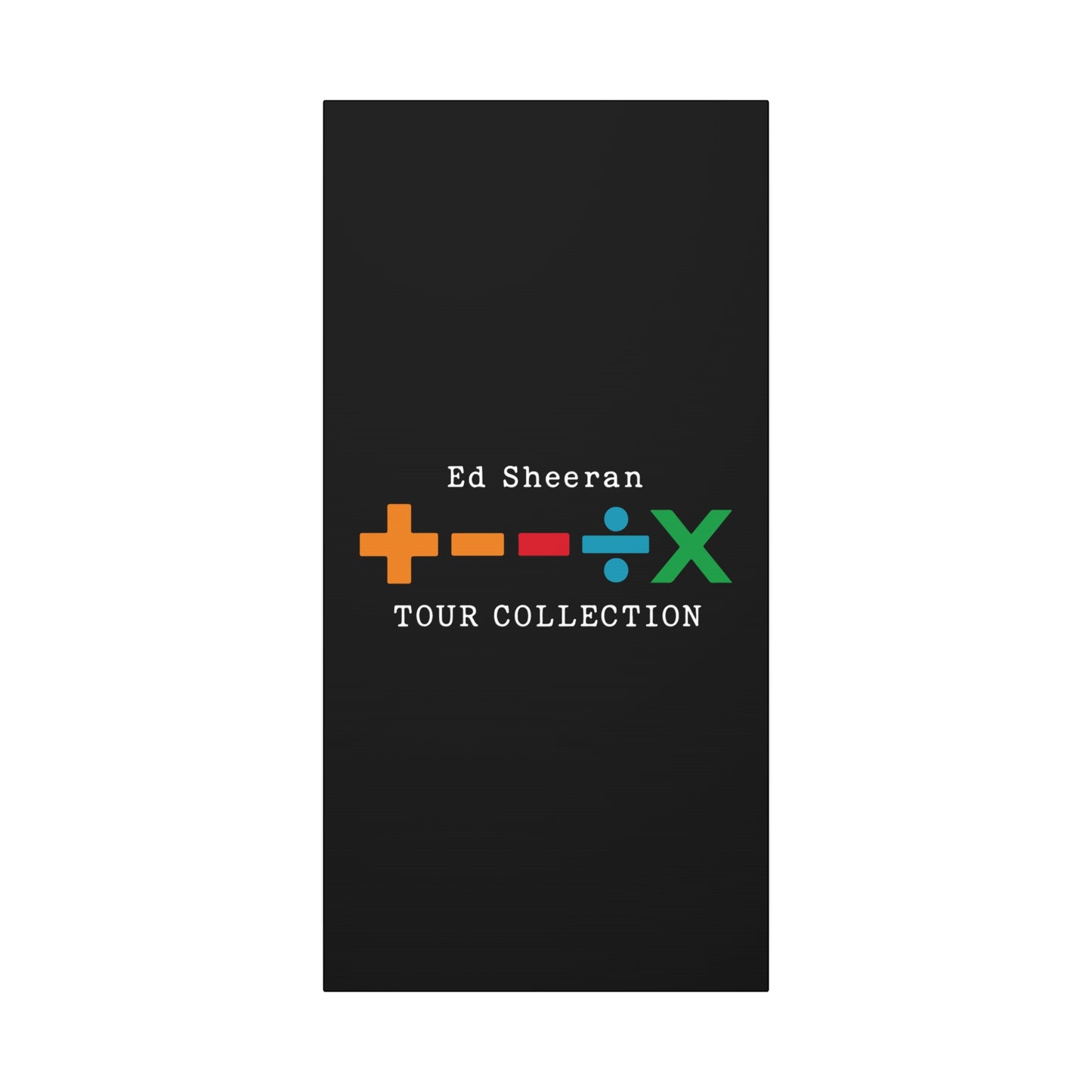 Matte Stretched Canvas, 1.25" Depth – Ed Sheeran Black Edition