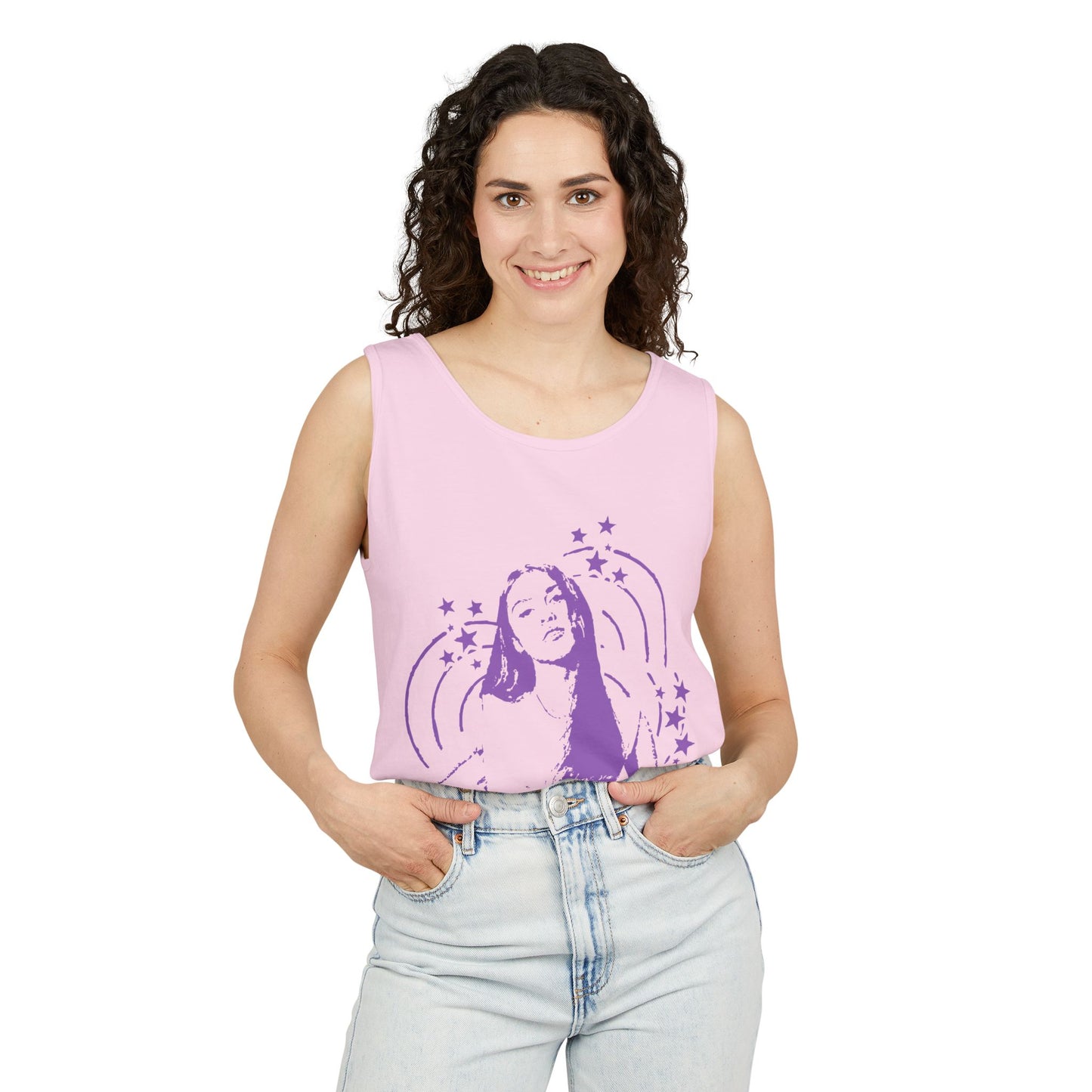 Olivia Rodrigo Star Portrait-Dyed Tank Top