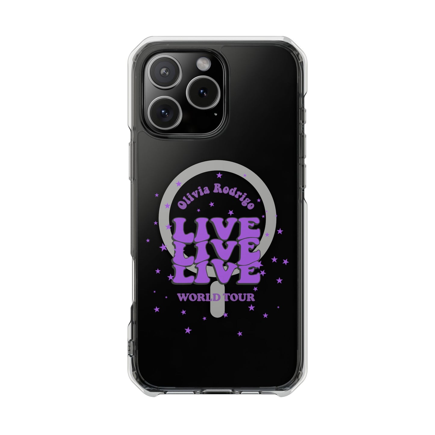 Olivia Rodrigo Live World Tour Magnetic Clear Impact Case
