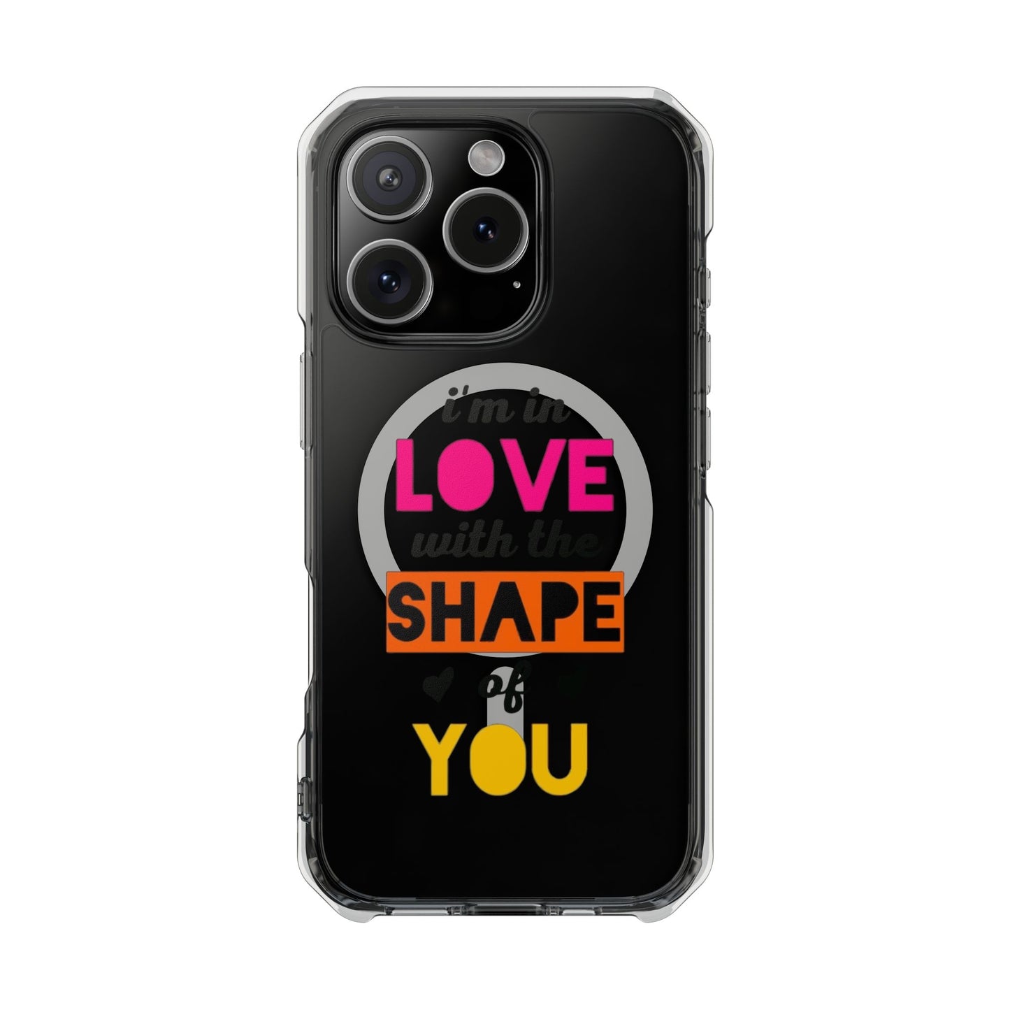 Orange Divide Symbol Magnetic Clear Impact Case
