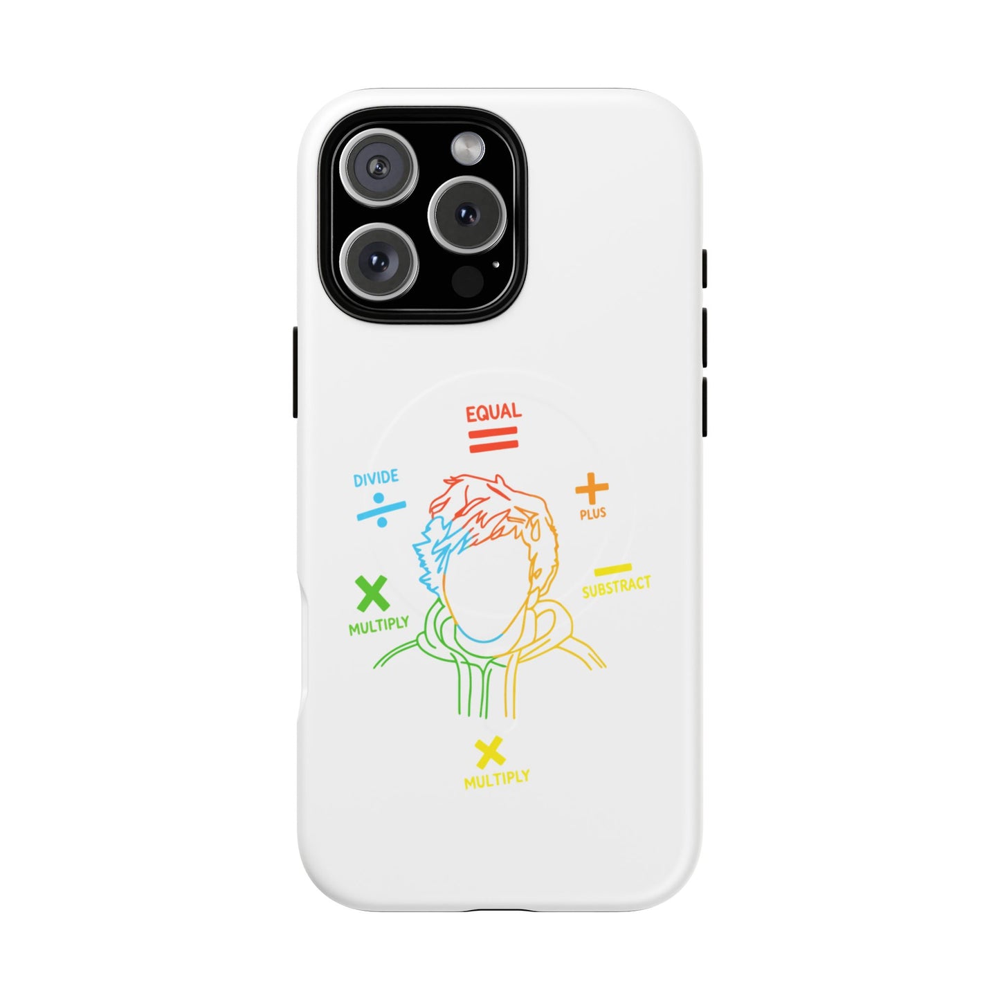Minimalist Divide Symbol with Brush Tough Magnetic case
