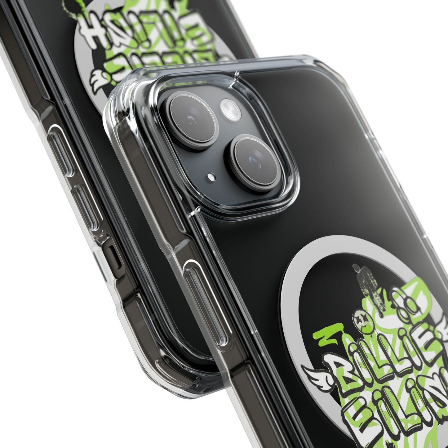 Grunge Angel Graffiti Magnetic Clear Impact Case